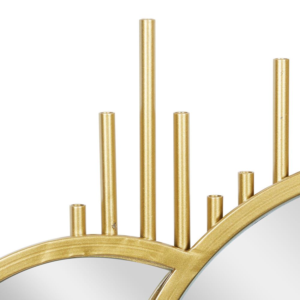 CosmoLiving by Cosmopolitan 27&quot; x 39&quot; Wall Mirror in Polished Gold, , large