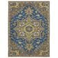 Amer Rugs Boho 2" x 3" Blue and Yellow Area Rug, , large