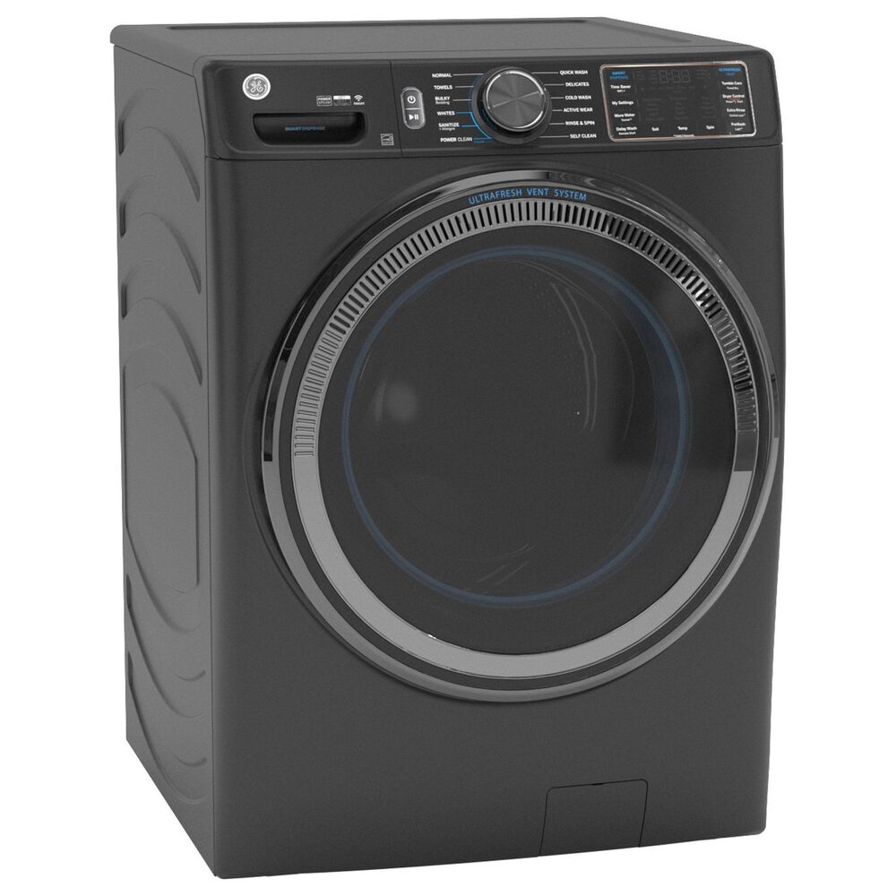 GE Appliances 5.0 Cu. Ft. Front Load Washer with Steam in Carbon Graphite, , large