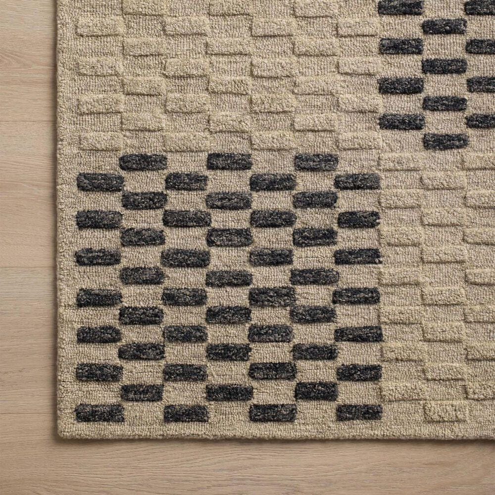 Chris Loves Julia x Loloi Bradley 2&#39;6&quot; x 9&#39;9&quot; Beige and Midnight Runner, , large
