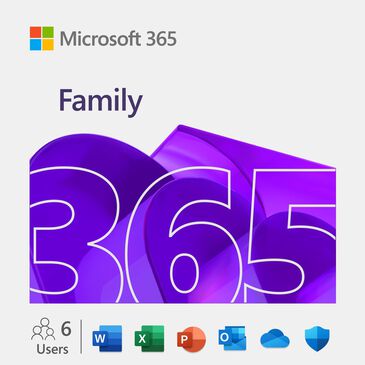 Microsoft 365 Family Software | 12-Month Subscription, 6 People | 6TB OneDrive Cloud Storage, , large