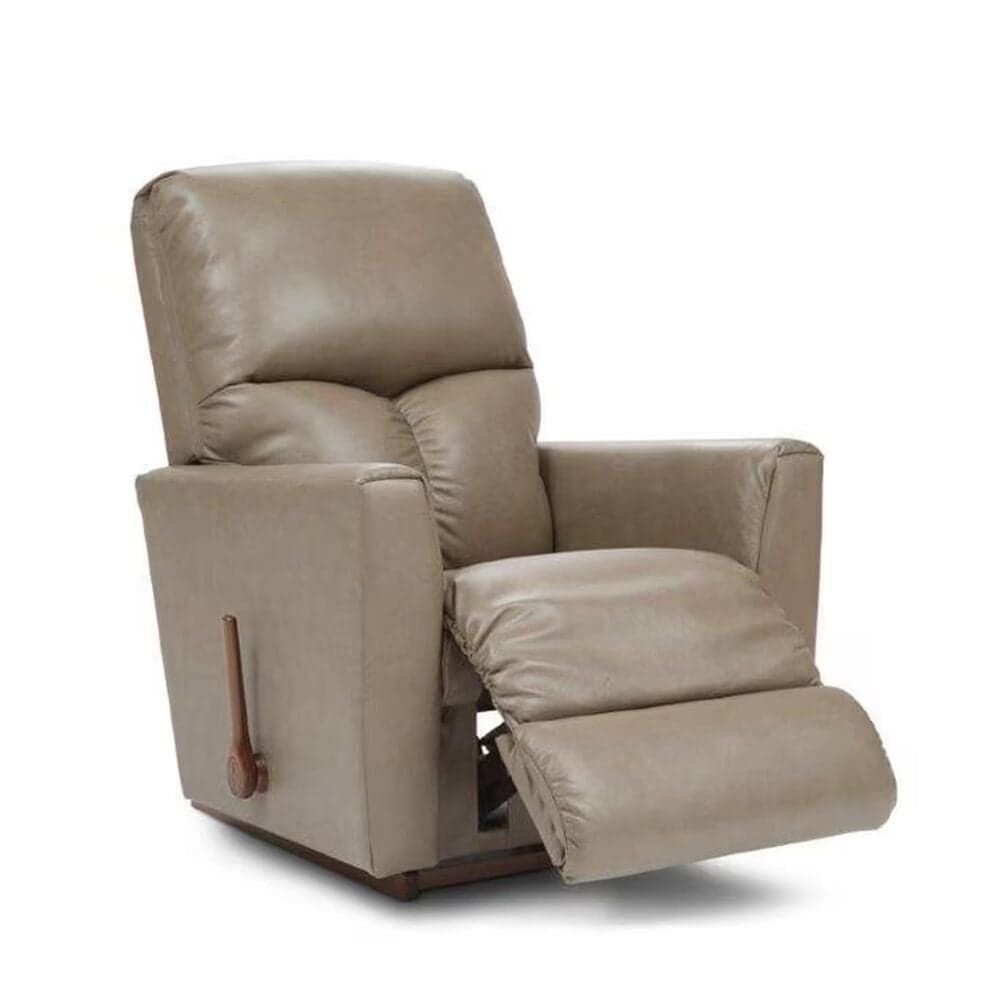 La-Z-Boy Hawthorn Manual Leather Rocker Recliner in Tan, , large