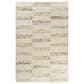 L&R Resources Geoblend 10" x 14" White and Beige Area Rug, , large