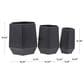 Maple and Jade Hexagon Planter in Matte Black (Set of 2), , large
