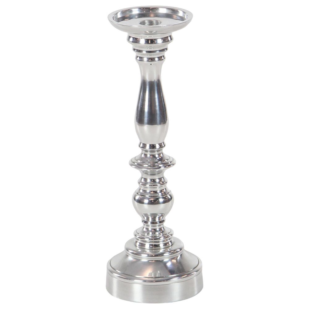 Maple and Jade 14&quot; Traditional Candle Holder in Silver &#40;Set of 3&#41;, , large