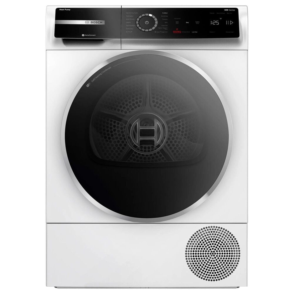 Bosch 500 Series 4.0 Cu. Ft. Front Load Electric Dryer with Heat Pump in White, , large