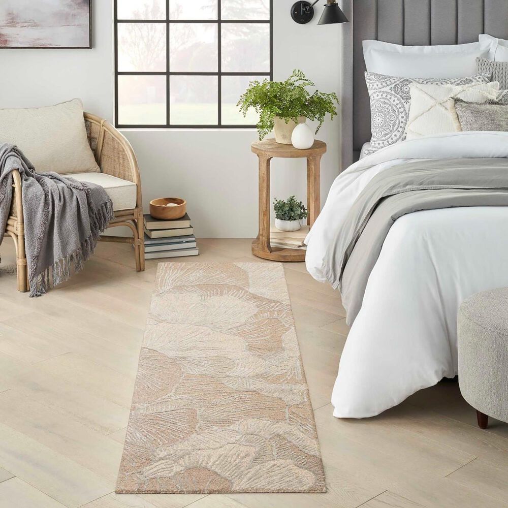 Nourison Avra 2&#39;3&quot; x 7&#39;6&quot; Taupe Runner, , large
