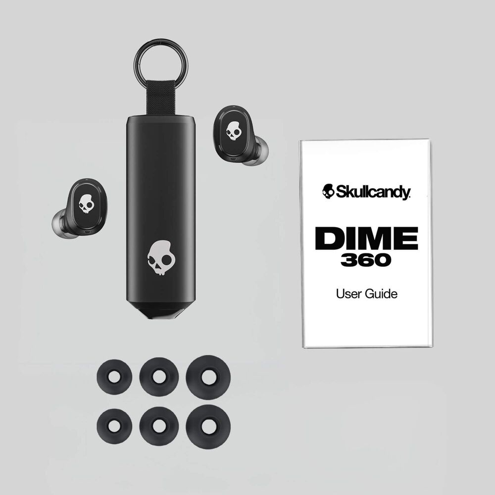 Skullcandy Dime 360 True Wireless Earbuds in True Black, , large