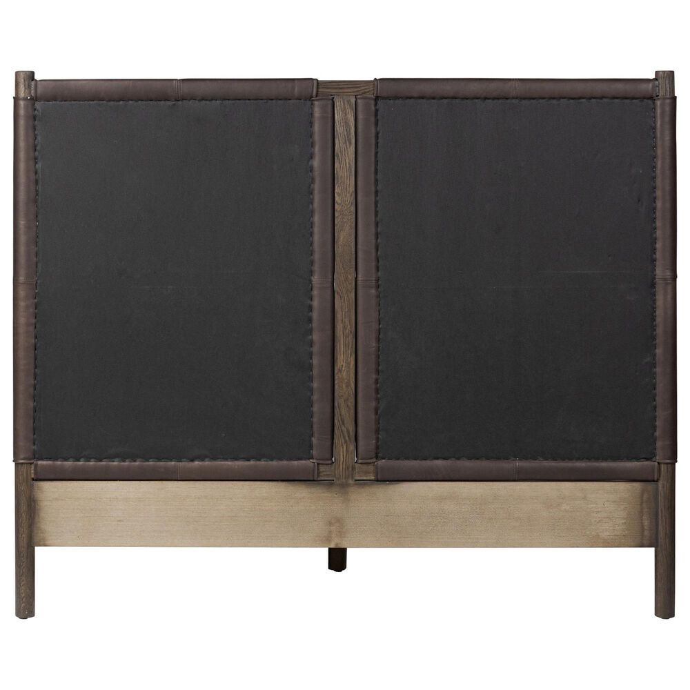 Four Hands Salado Upholstered Platform Queen Bed in Heirloom Cigar, , large