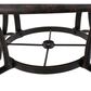 Hearth and Haven Outdoor Cast Aluminum Circular Dining Table with Curved Legs in Bronze, , large