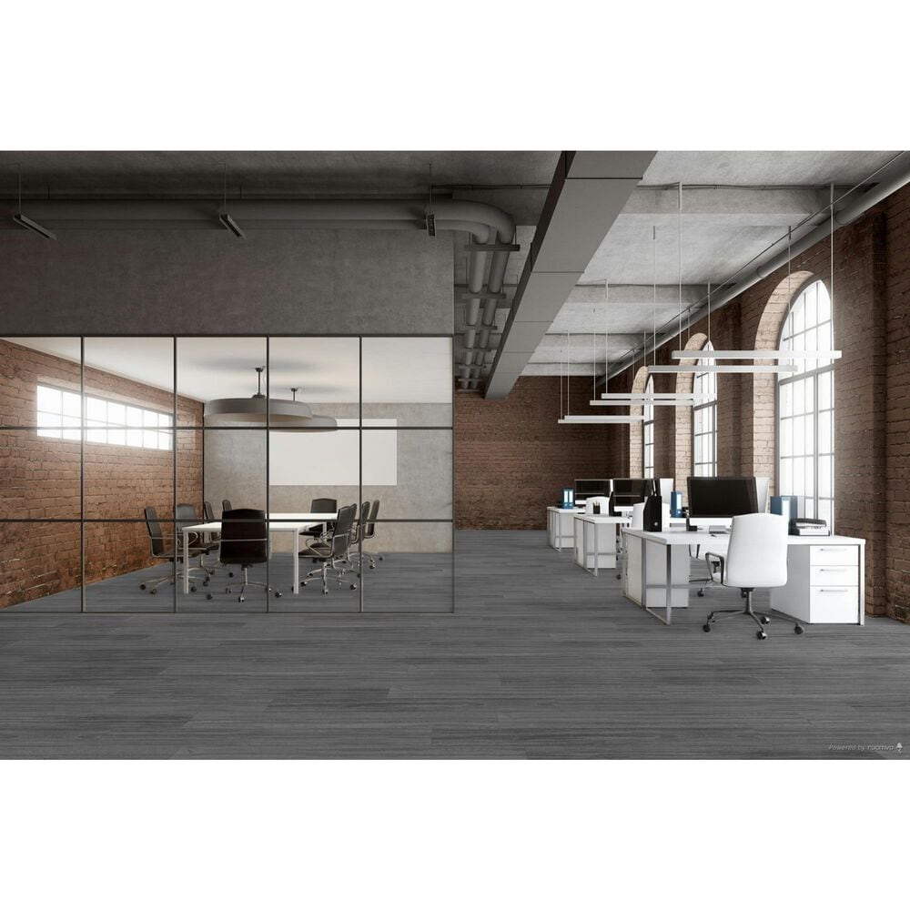 Fuzion SmartDrop Elite 7 Heathered Grey 7&quot; x 48&quot; Luxury Vinyl Plank, , large