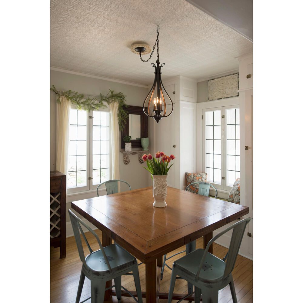 Vaxcel Monrovia 3-Light Pendant in Royal Bronze, , large