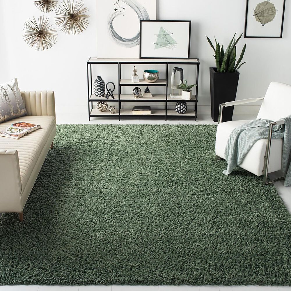 Safavieh August Shag 8&#39; x 10&#39; Green Area Rug, , large