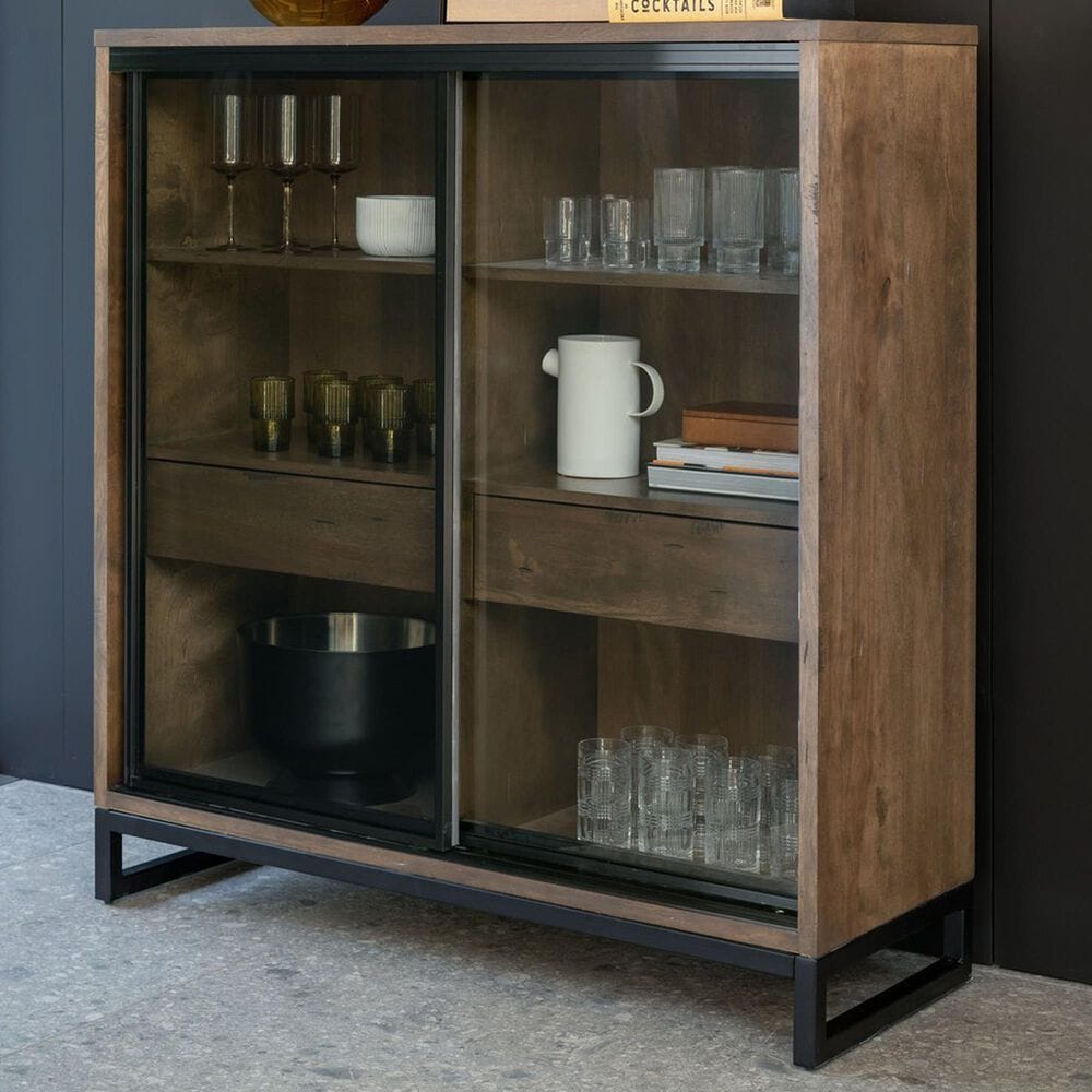 Declan Dining Loft 2-Door Buffet in Pecan Washed and Smoked, , large