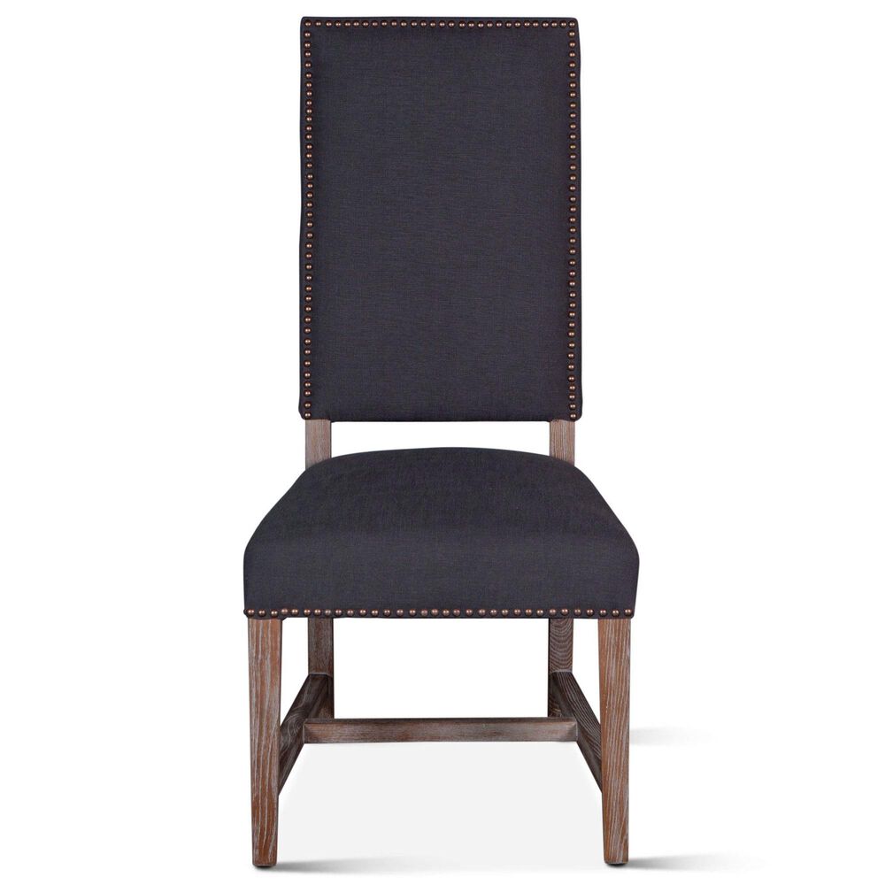 Home Trends &amp; Design Darcy Side Chair with Dark Gray Cushion in Gray Wash, , large