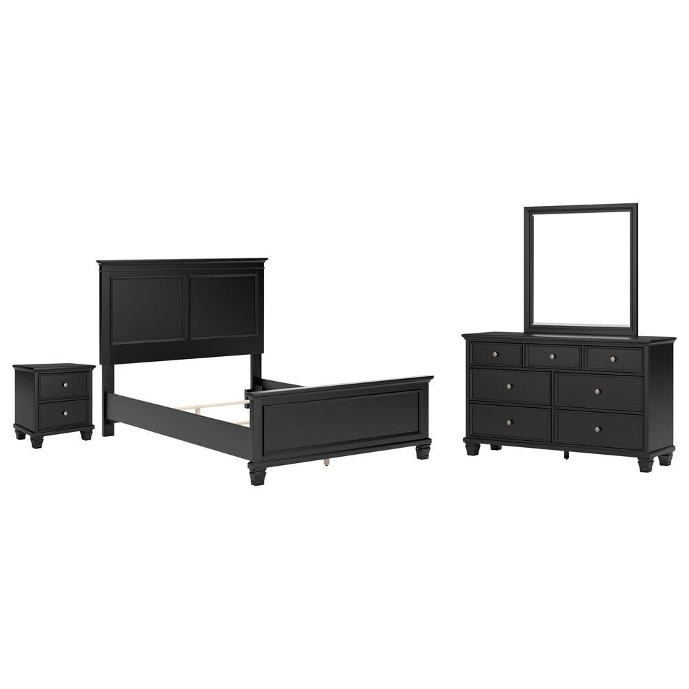 Ashley Lanolee 4-Piece Full Bedroom Set in Black, , large
