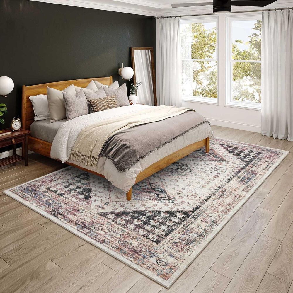Dalyn Rug Company Jericho Bohemian 3&#39; x 5&#39; Pearl Indoor/Outdoor Area Rug, , large