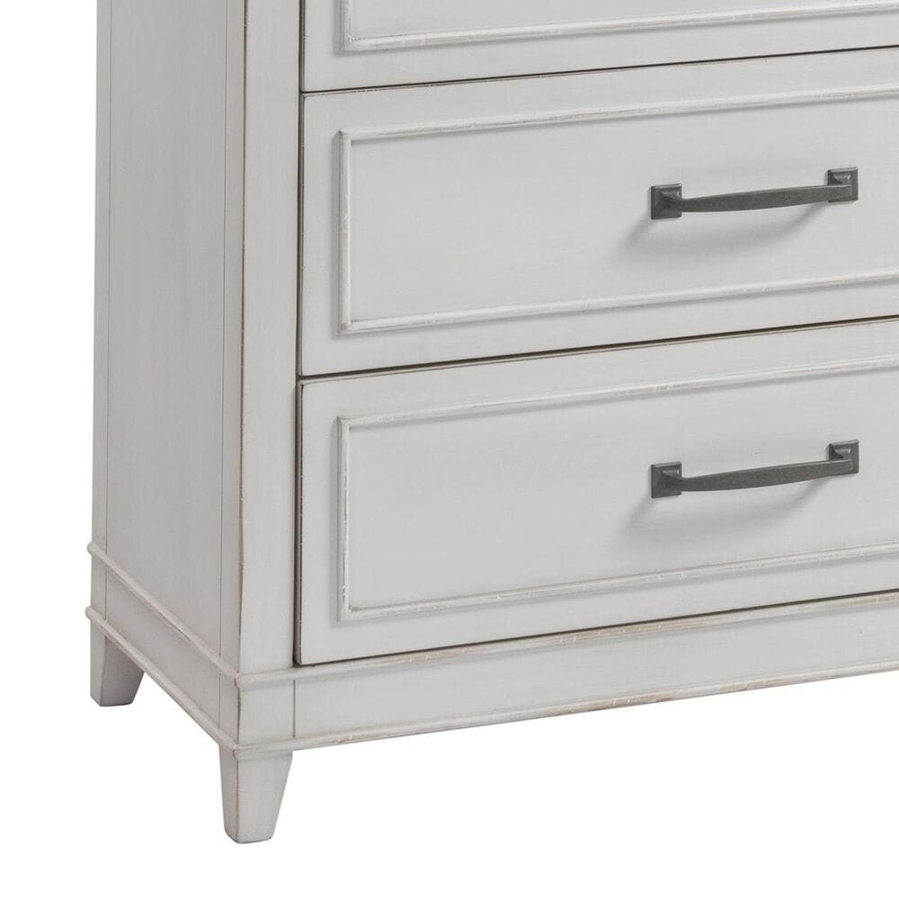 Martin Svensson Home Del Mar 5 Drawer Chest in White and Grey, , large