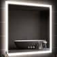 HOMLUX 36" x 36" LED Bathroom Vanity Mirror in Silver, , large