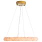 Golden Lighting Corallo 22" 1-Light LED Chandelier with Coral Shade in Gold, , large