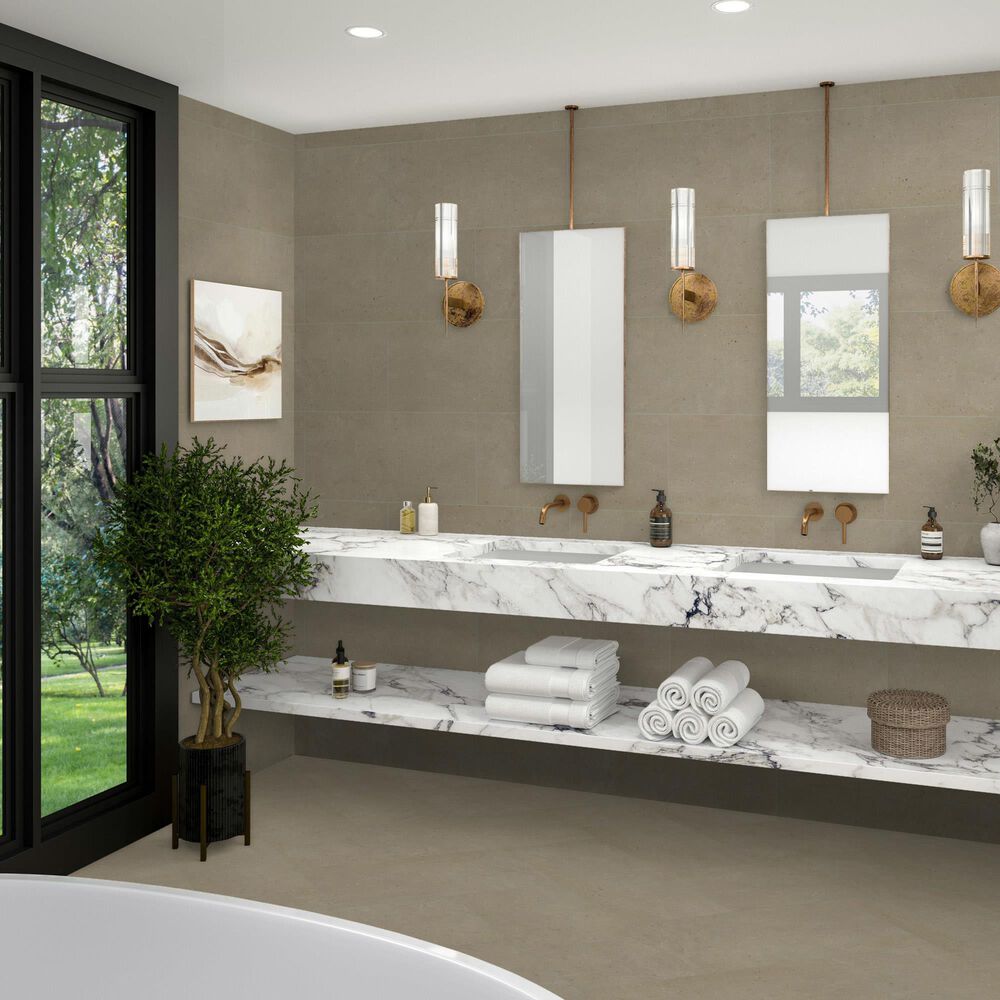Dal-Tile Exposition Gesso 12" x 24" Porcelain Tile, , large