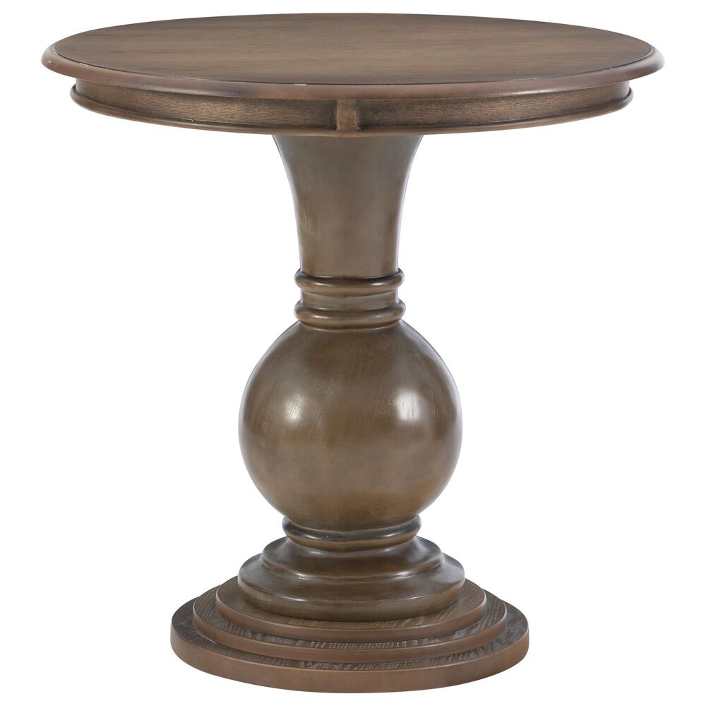 Linon Home Decor Adeline Round Accent End Table in Natural, , large