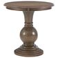 Linon Home Decor Adeline Round Accent End Table in Natural, , large