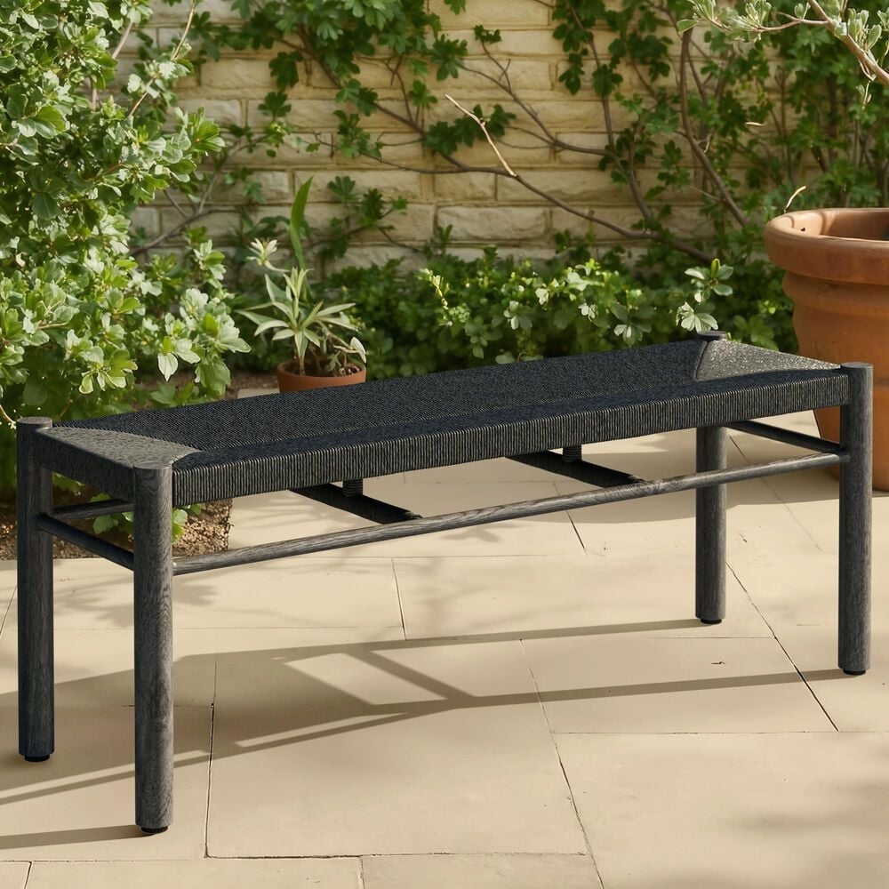 Zuo Modern Iska Bench in Black, , large