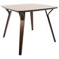 Lumisource Folia Dining Table in Walnut/Walnut, , large
