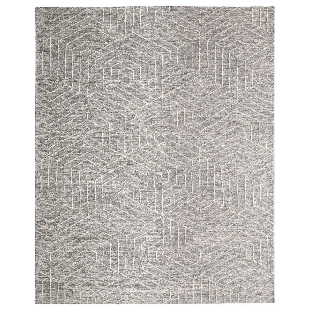 Feizy Rugs Emerson 3"6" x 5"6" Gray and Ivory Area Rug, , large