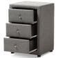 Baxton Studio Tessa 3-Drawer Nightstand in Grey, , large