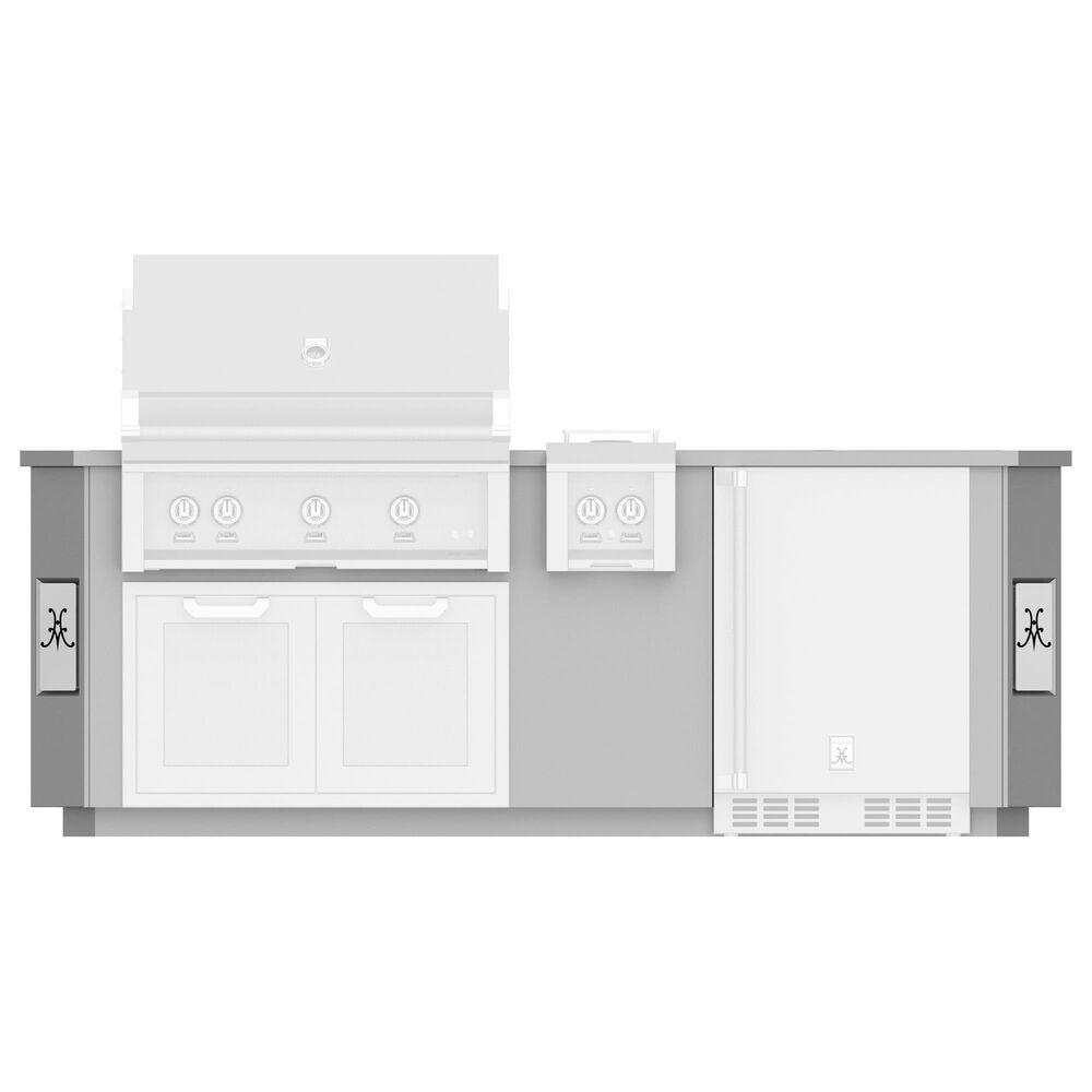 Hestan 8" Outdoor Living Suite with Side Burner in Stainless Steel, , large