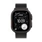 Apple Watch Ultra 3 (GPS+Cellular) 49mm Titanium Case with Titanium Milanese Loop - Large - Black - (2025), , large