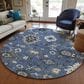Dalyn Rug Company Portico PO6 Blue 8" Round Area Rug, , large