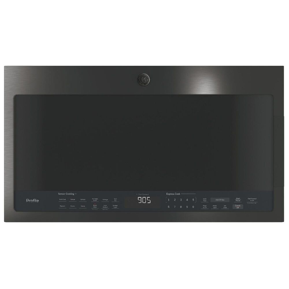 GE Profile 2.1 Cu. Ft. Over the Range Sensor Microwave Oven in Black Stainless, , large