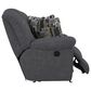 Catnapper Trifecta Manual Reclining Rocking Loveseat in Smoke, , large