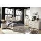 Ashley Cambeck Full Panel Bed with 2 Storage Drawers in Whitewash, , large