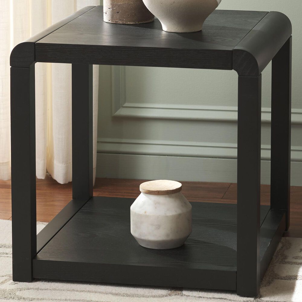 Safavieh Omara 2-Tier Side Table in Black, , large