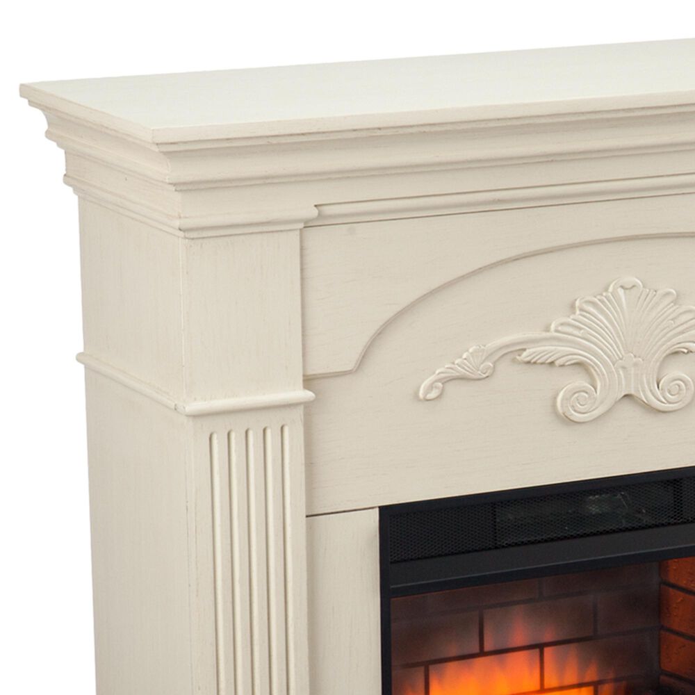 Southern Enterprises Andca Electric Fireplace in Ivory Shop NFM
