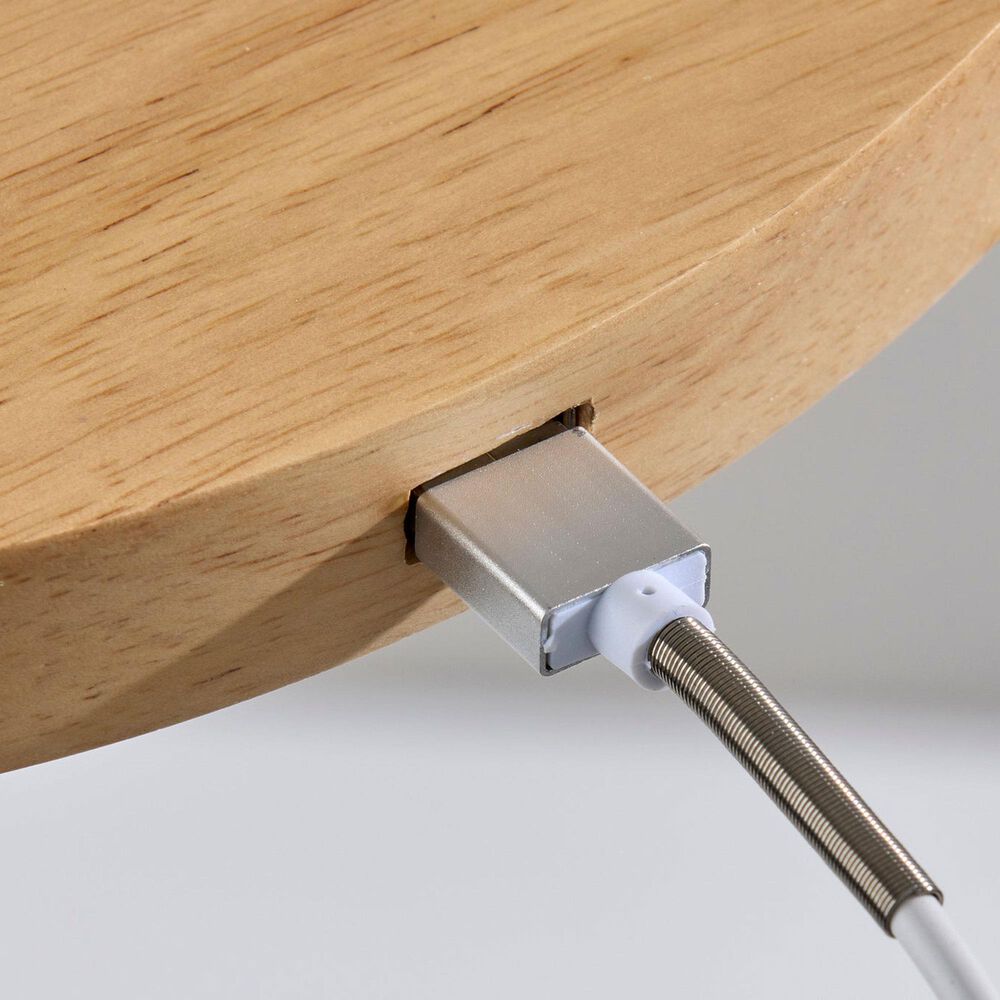 Adesso Caldwell Floor Lamp in Black and Natural, , large