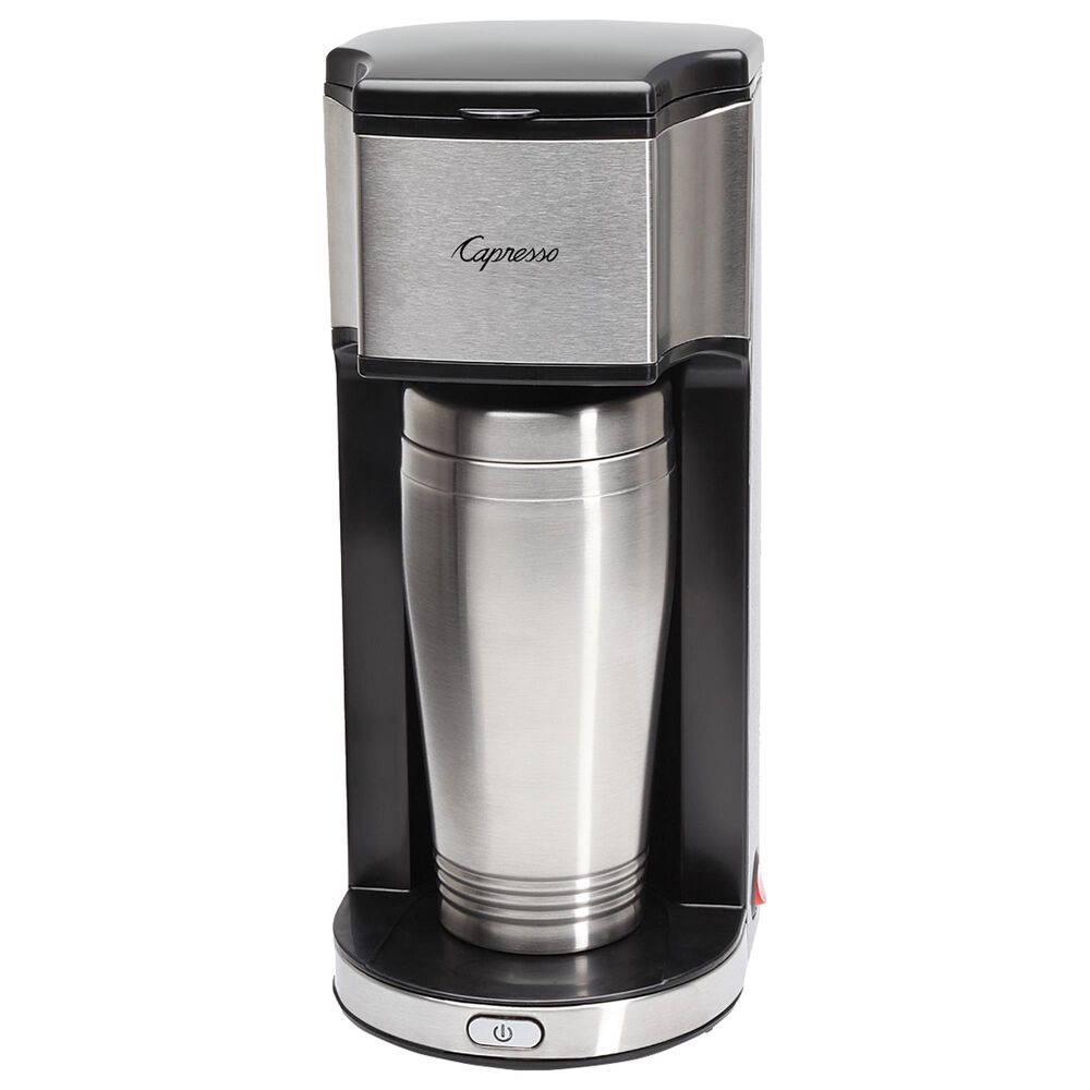 Jura 16 Oz On-the-Go Personal Coffee Maker in Stainless Steel and Black, , large