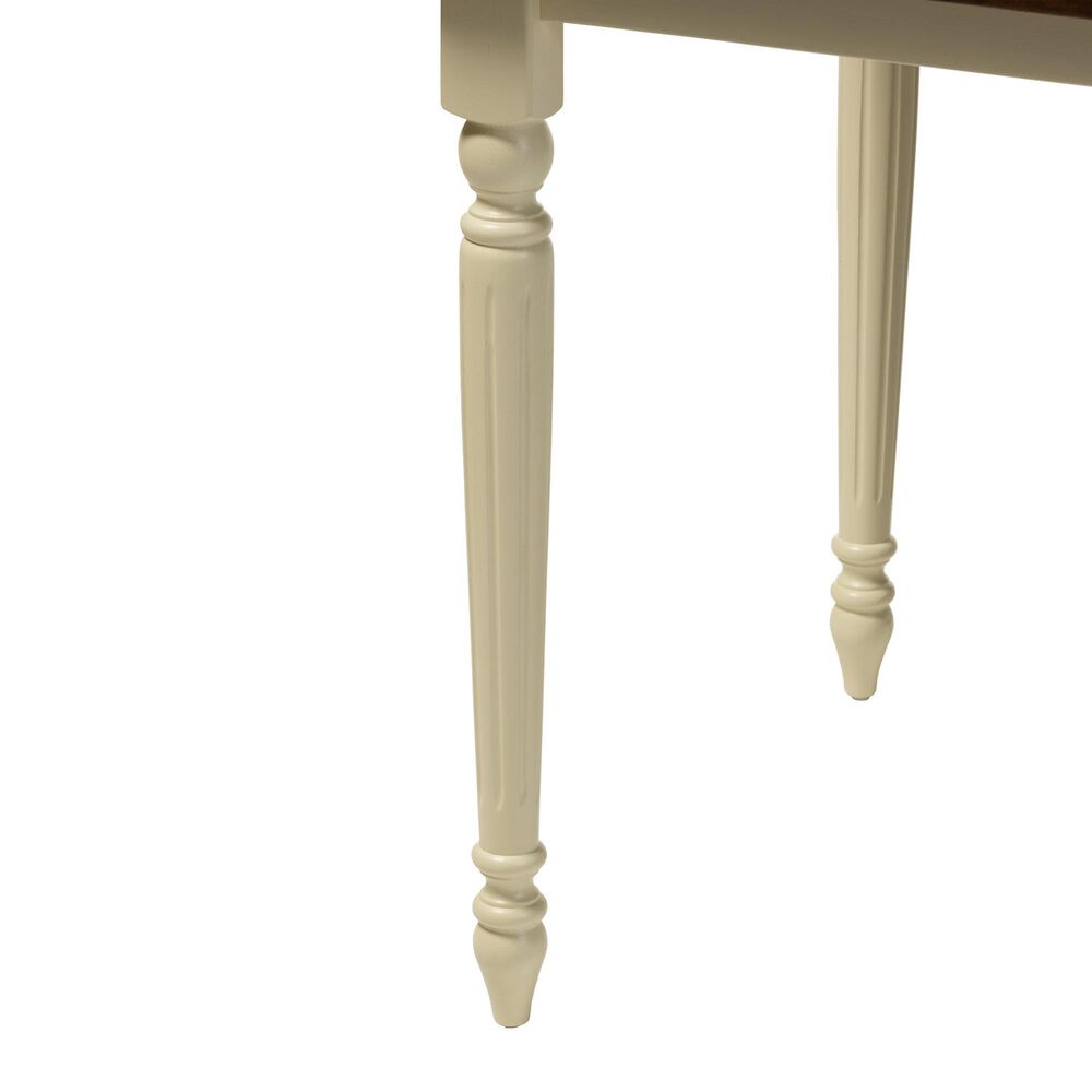 Baxton Studio Napoleon Dining Table in Antique cherry and Buttermilk - Table Only, , large
