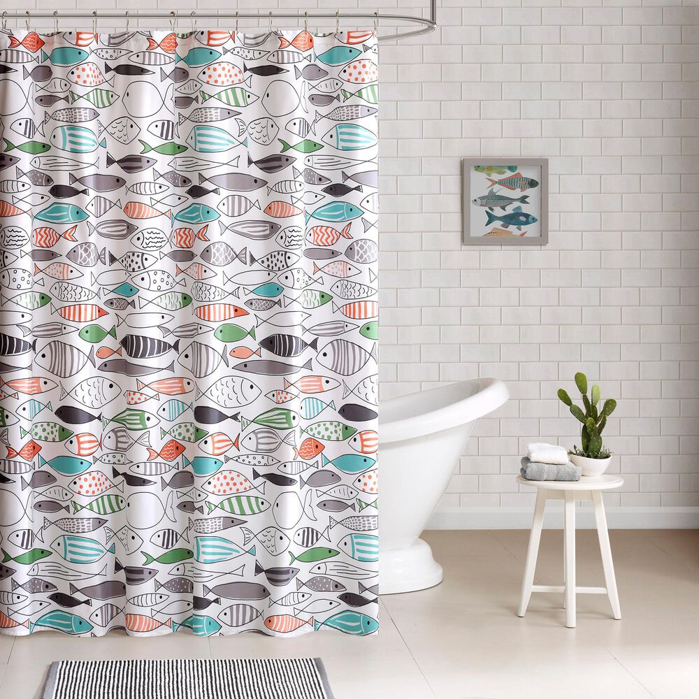 Hampton Park Sardinia 72" Shower Curtain, , large