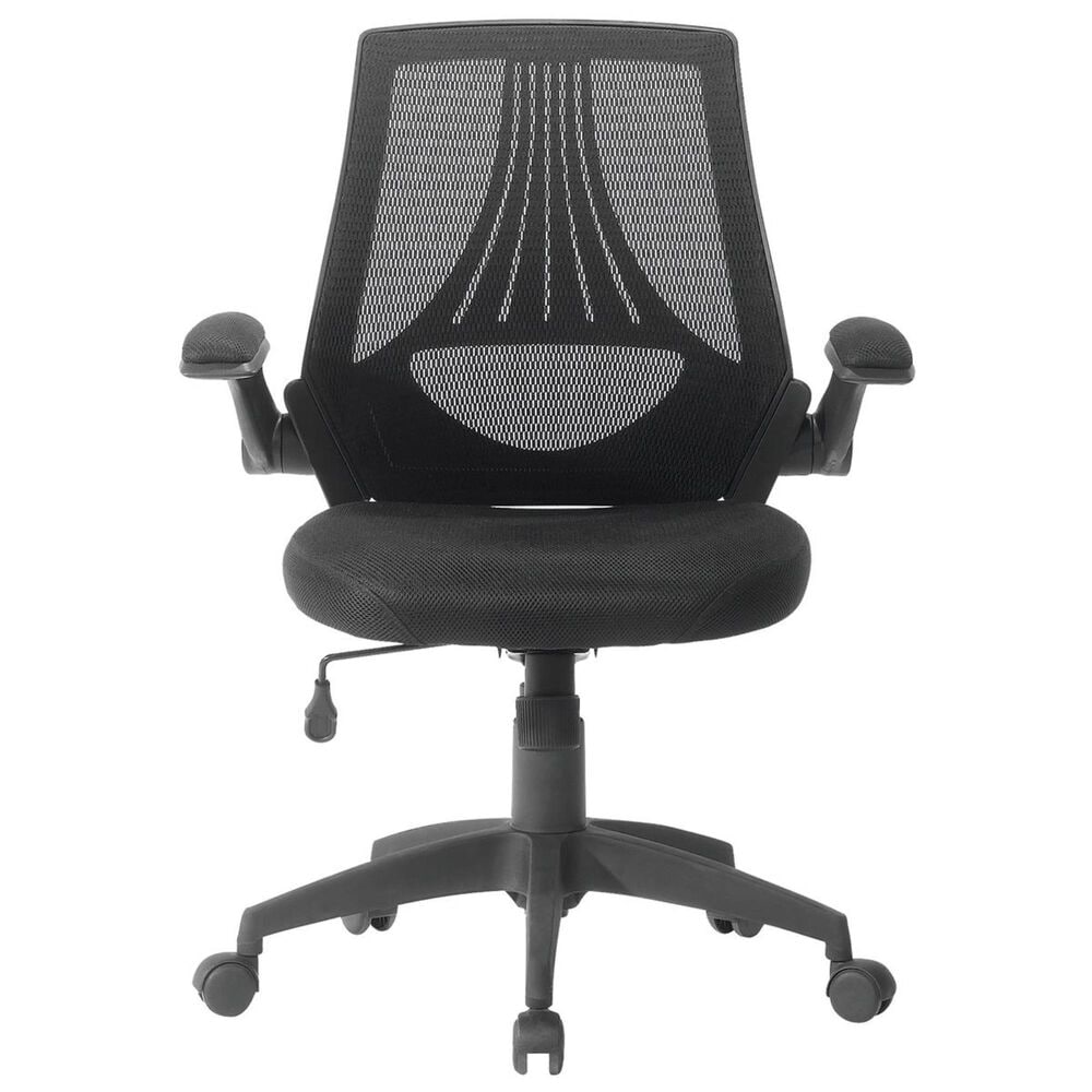 Sauder Mesh Manager&#39;s Chair in Black, , large