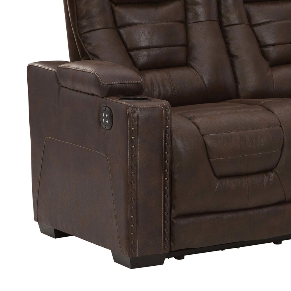 Ashley Owner&#39;s Box Power Reclining Sofa in Thyme, , large