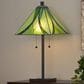 LumiSource Ren Table Lamp with Green Glass Shade in Oil Rubbed Bronze, , large