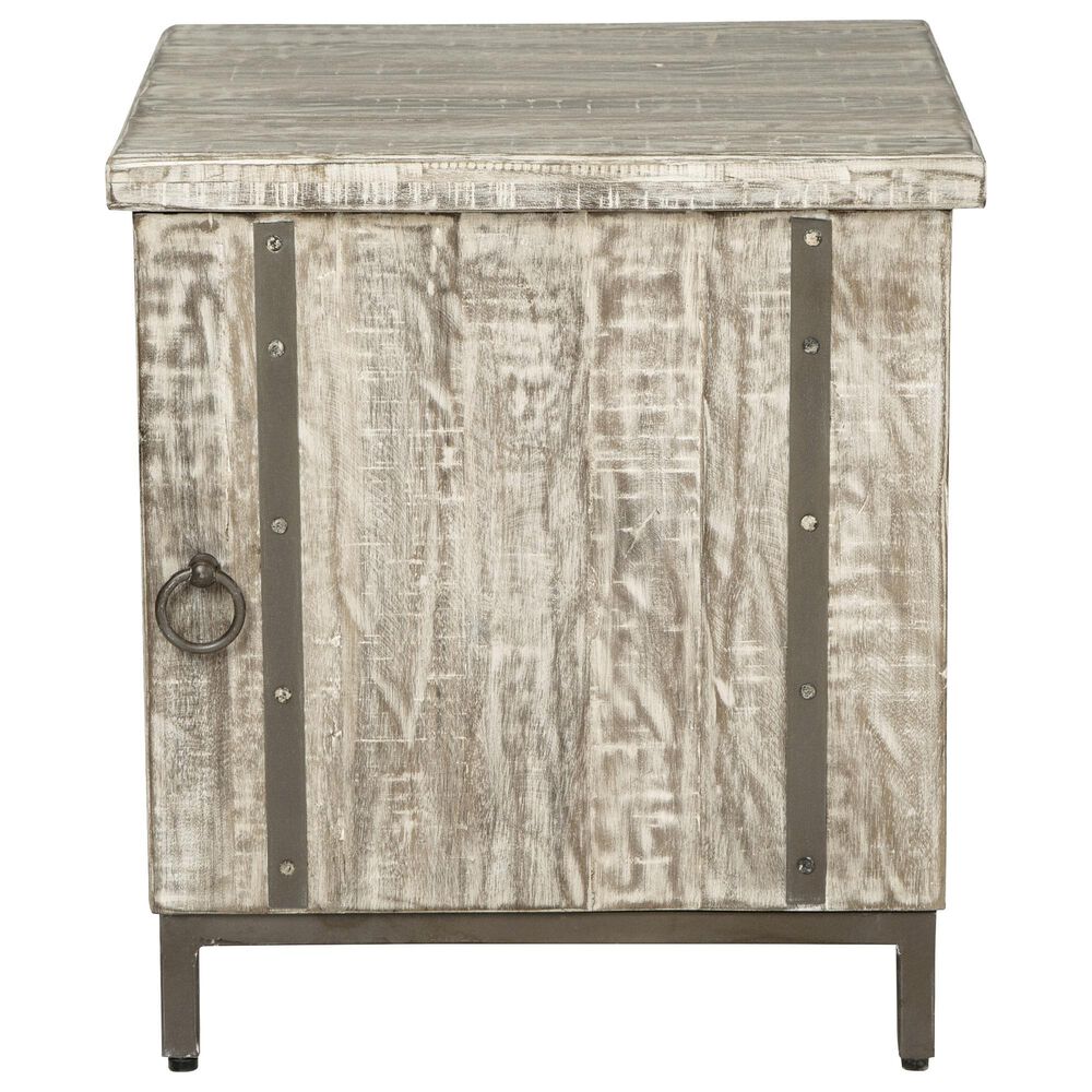 Ashley Laddford Accent Cabinet in Antique Brown and Whitewash, , large