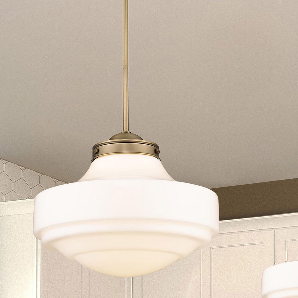 Golden Lighting Ingalls 1-Light Pendant Light in Modern Brass, , large
