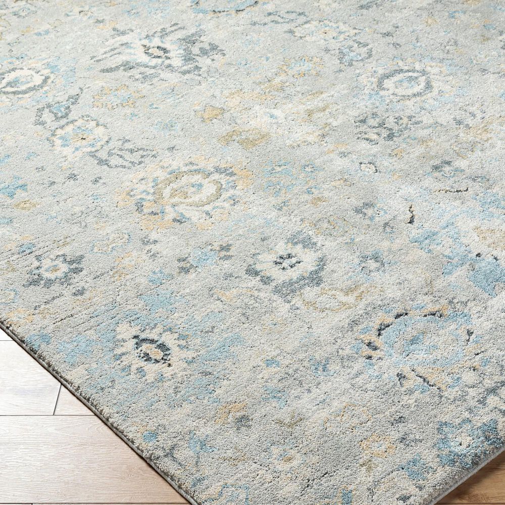 Surya Avellino 12&#39; x 15&#39; Light Beige, Deep Teal, Light Olive, Gray, Tan and Denim Area Rug, , large