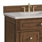 James Martin Vanities Lorelai 36" Single Vanity in Mid-Century Walnut with 3 cm Eternal Jasmine Pearl Quartz Top, , large